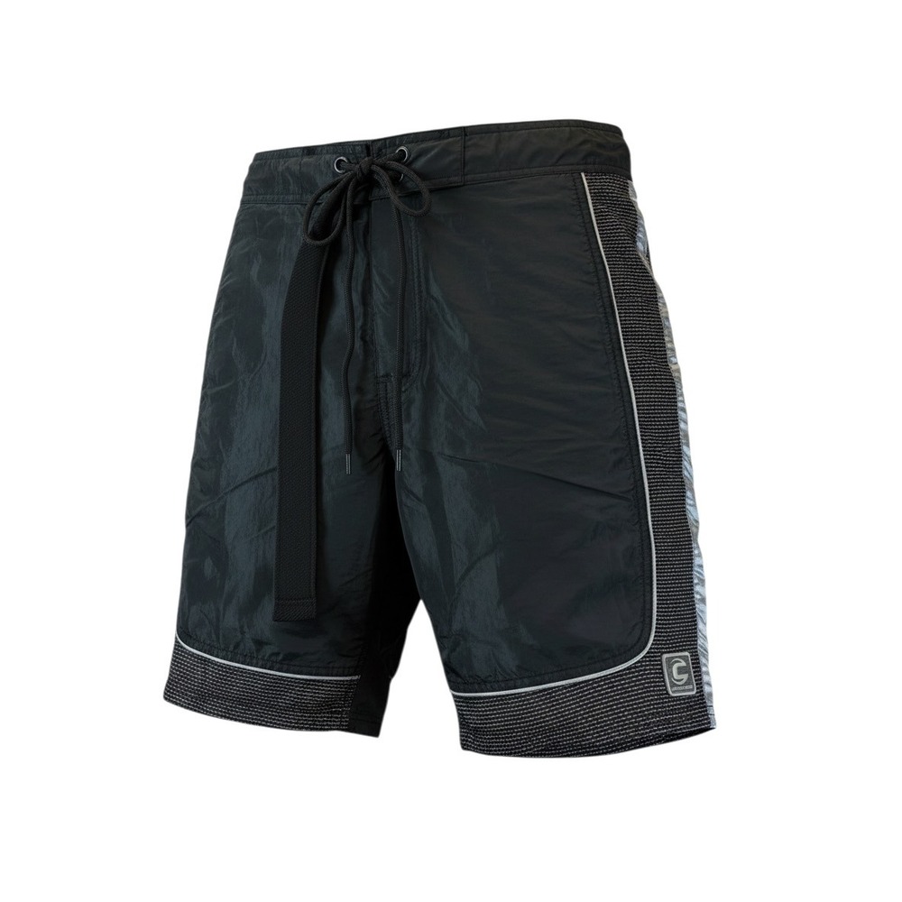 Cannondale Mens‎ Cycling Board Shorts Black Silver Reflective Size Medium